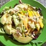 mango_salad2 Mango and Avocado Salad with Peanut Dressing