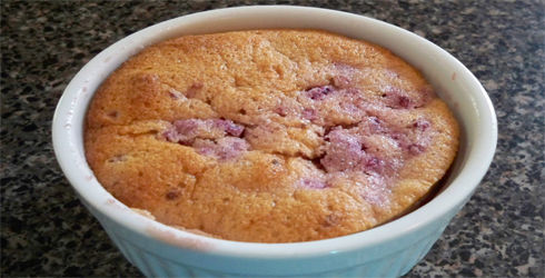 Raspberry Pudding Cake is a delightful little dessert, full of fruity flavor, easy to put together, and deliciously low-fat.  You're family will love it!