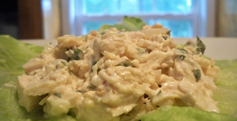 When it's hot outside, I like to eat things that are light, cool, easy to prepare, and taste wonderful.  Cool Lemon Chicken Salad is our favorite summer meal. 