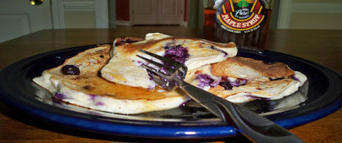 These Blueberry-Lemon Ricotta Pancakes are a good example of the boundless possibilities of pancakes.