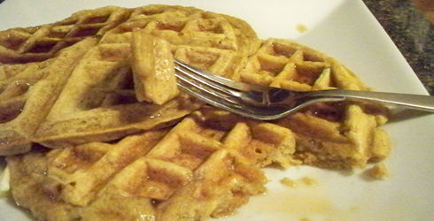 Pumpkin Waffles should taste like you're taking a bite into a pumpkin pie.  This recipe has an amazing flavor, and if you love pumpkin pie you will totally fall in love with these Pumpkin Waffles.