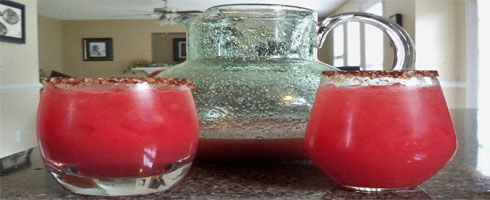 Watermelon Margarita is super good and refreshing, perfect for a hot summer day.  You may also omit the alcohol for a delicious family friendly drink. 
